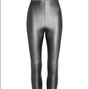 metallic leggings